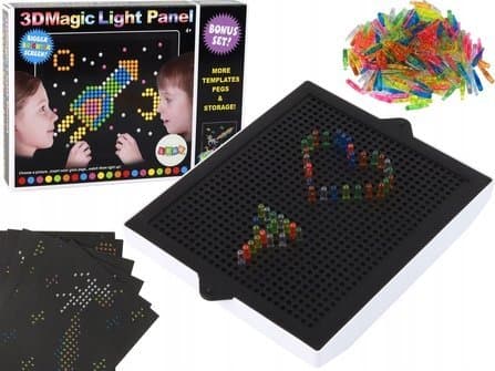 LeanToys Magic Board 3D-puslespill 276 elementer opplyst