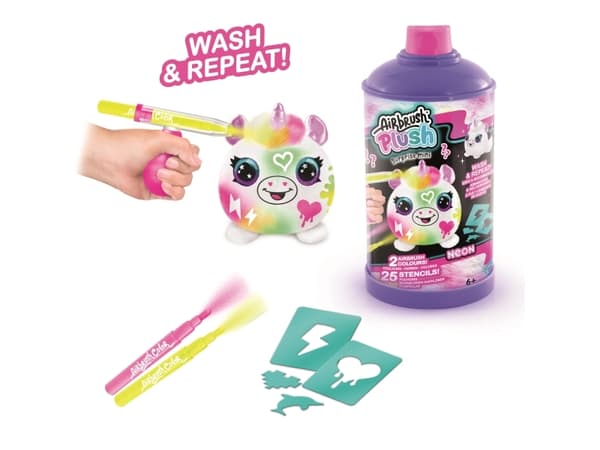 AIRBRUSH PLUSH Neon Mini Mystery Kit PDQ