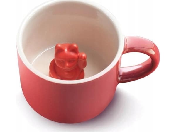 Mugg med lycka röd