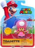 Miniatyrbild 1 av 2: Super Mario Figur 10cm Toadette with Coin