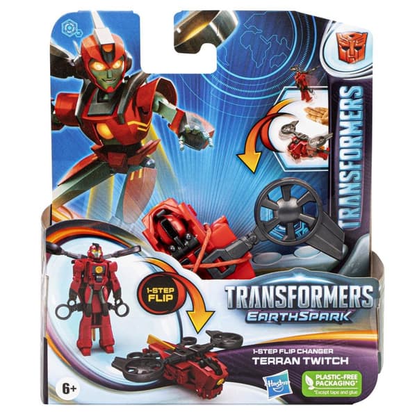 Transformers EarthSpark 1-Step Flip Changer Terran Twitch