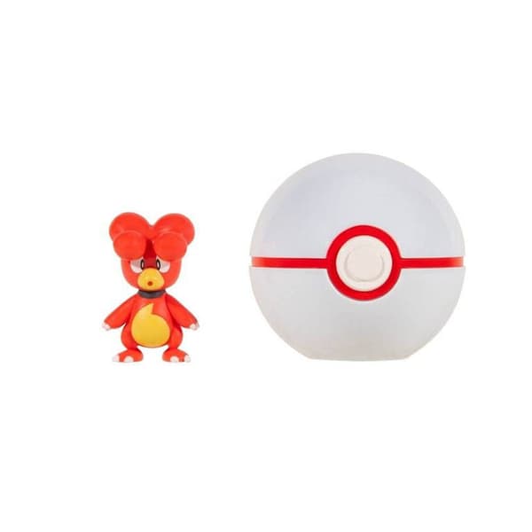 Pokemon Clip n Go Magby  & Poke Ball