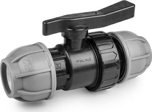 Bradas PE-rörventil 32 mm / 32 mm