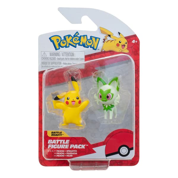 Pokémon Gen IX Battle Figure Pack  Pikachu & Sprigatito