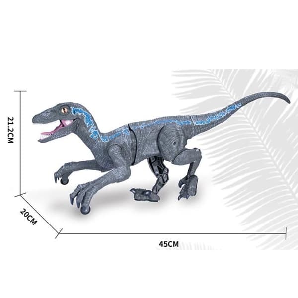 Dinosaurieleksak med fjärrkontroll - Ej specificerad - Grå - Ljus och ljud - Realistisk - För barn