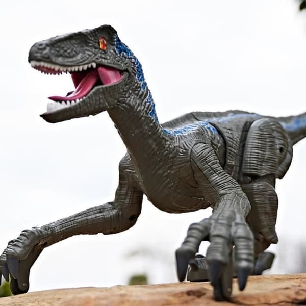 Fjärrstyrd elektrisk dinosaurleksak - Ej specificerad - Grå - Återanvändbar plast - Medium - Inomhus