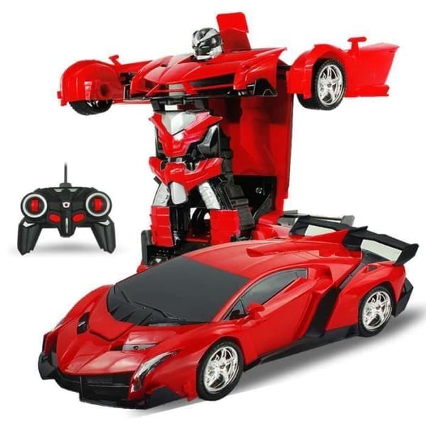 2 i 1 transformerande robot - TEORISFUN - Fjärrkontroll - Deformation - Blinkande