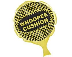 Leksaker Pruttkudde Brakare Whoopee Cushion Självuppblåsbar Gul
