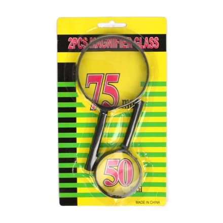 Leksaker Pyssel Förstoringsglas Magnifying 75mm & 50mm 2-Pack