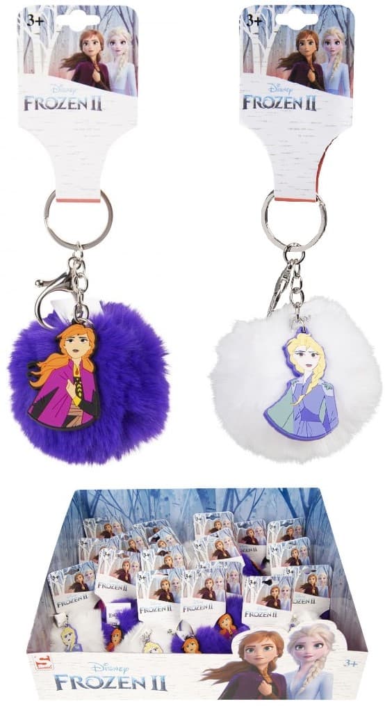 Leksaker Disney Frost Frozen Elsa Anna Nyckelring Pompom Välj