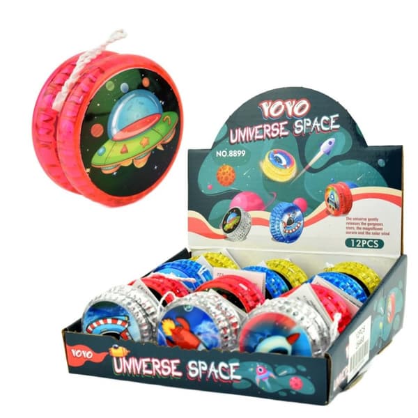 Leksaker Yoyo Jo-Jo Jojo Space Rymden 6cm Välj Färg