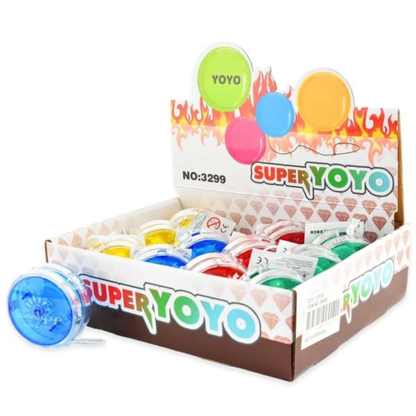 Leksaker Yoyo Jojo jo-jo Super Transparent 26455 Lyser 6cm Välj Färg rest10