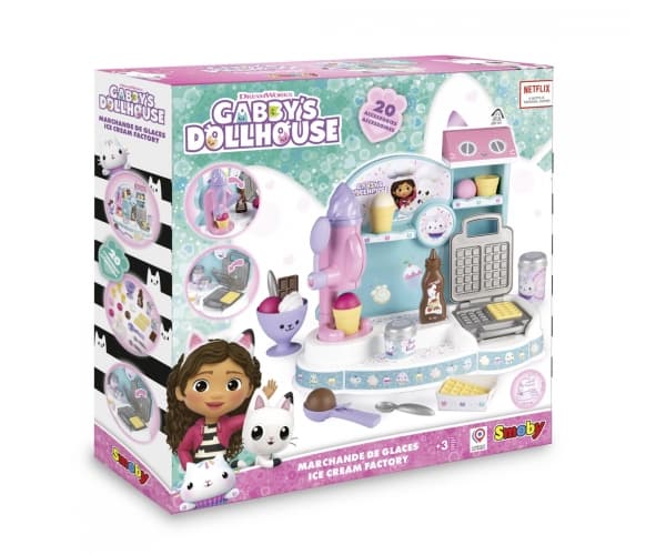 Smoby Rinkinys Kitchen Kissatalo Gabi Ice Cream Shop Jäätelökauppa