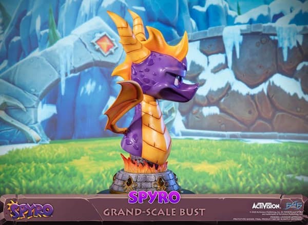 First4figures - SPYBGST - Spyro The Dragon Statue (Spyro Large Scale Bust) i harts