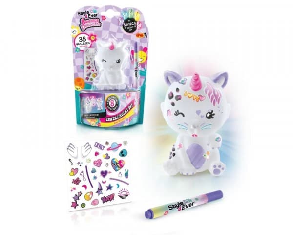 Epee Rinkinys Glowing Decocorns - DIY-dyr, kattunge