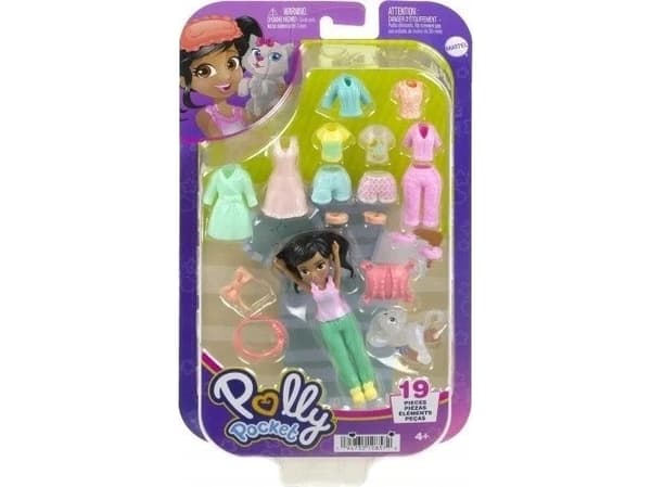 Mattel Figūrėlė Polly Pocket Fashion Complex Dress Up HKV92