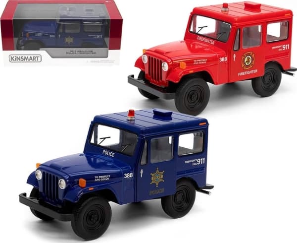 Trifox 1971 JEEP DJ-5B (POLITI/BRANN) 1:26 Figur