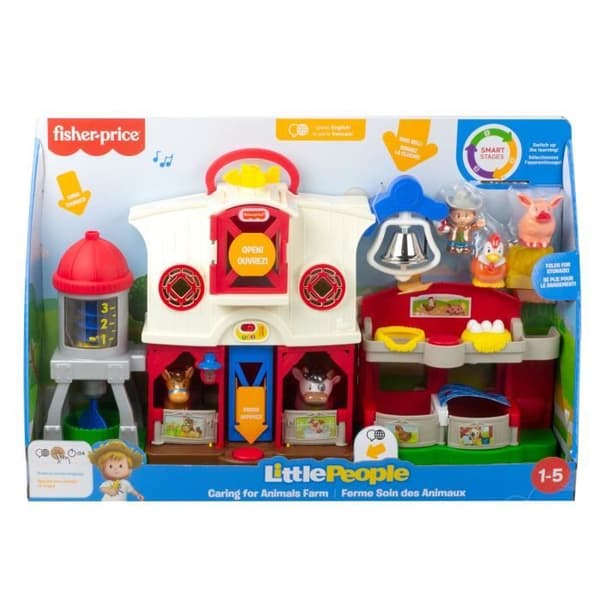 Fisher-Price - Little People Farm - Pedagogisk leksak för spädbarn 12 månader - GXF15