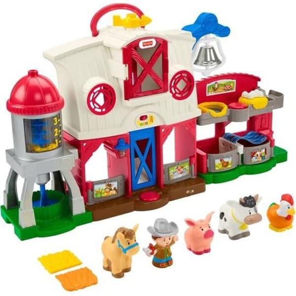 Fisher-Price - Little People Farm - Pedagogisk leksak för spädbarn 12 månader - GXF15