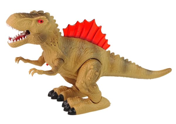 Dinosaurie andas eld Ånga Lights Brown Batteridriven
