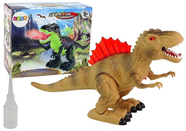 Dinosaurie andas eld Ånga Lights Brown Batteridriven