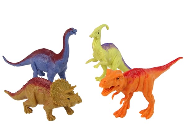 Set med dinosauriefigurer med tillbehör 15 delar