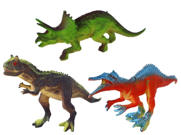 Sæt med 6 dinosaurfigurer og tilbehør