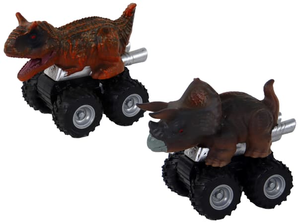 Dinosaur bil med friktionsdrev Forskellige arter og farver
