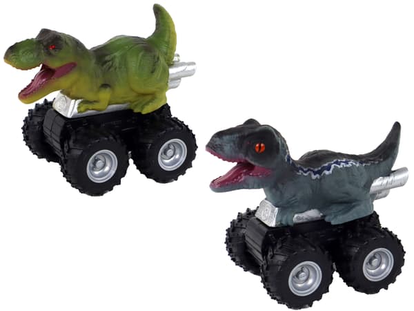 Dinosaur bil med friktionsdrev Forskellige arter og farver
