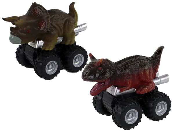 Dinosaur bil med friktionsdrev Forskellige arter og farver