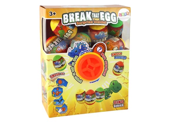 Cracking Dinosaur Egg Draw Colorful Shell 12 stk.