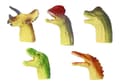 Miniatyrbild 2 av 3: Dinosaurier Gummi sensoriska fingerdockor