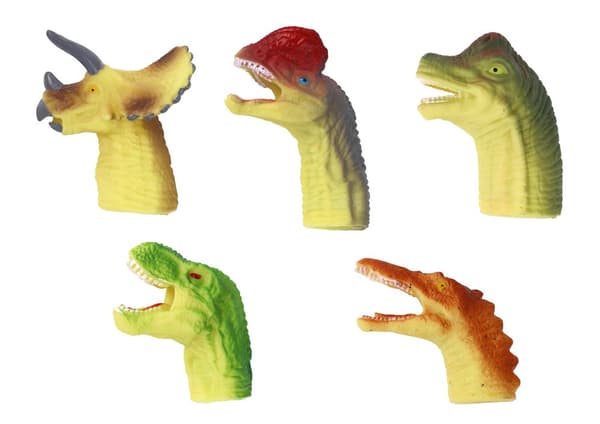 Dinosaurier Gummi sensoriska fingerdockor