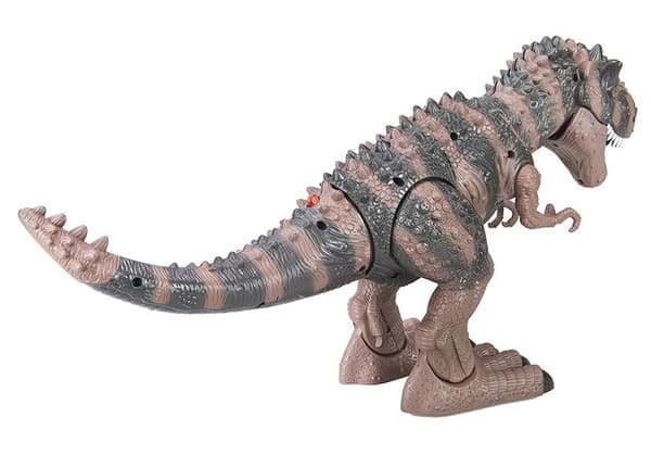 Paristokäyttöinen dinosaurus Tyrannosaurus Rex kävelyruskea
