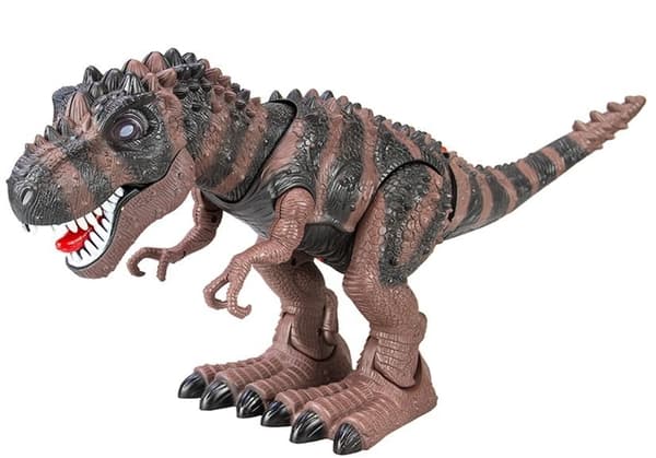 Paristokäyttöinen dinosaurus Tyrannosaurus Rex kävelyruskea