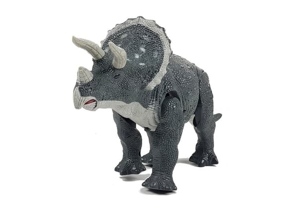 Stor Triceratops Batteridrevet Dinosaur Grå