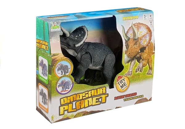 Stor Triceratops Batteridrevet Dinosaur Grå