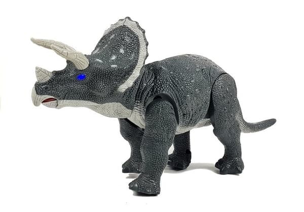 Stor Triceratops Batteridrevet Dinosaur Grå