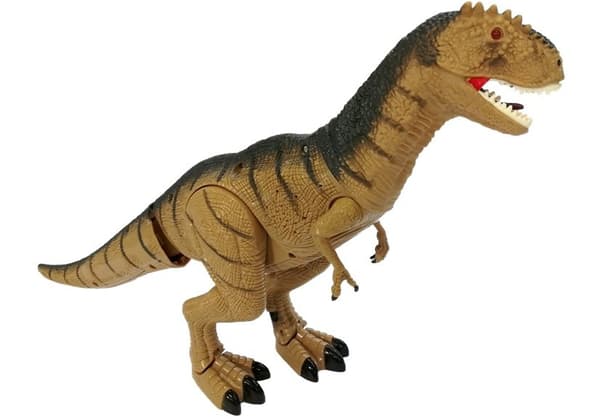 Dinosaur Tyrannosaurus bevæger sig brøl lyser op