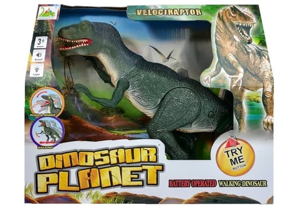 Dinosaur Velociraptor Moves Roar lyser op