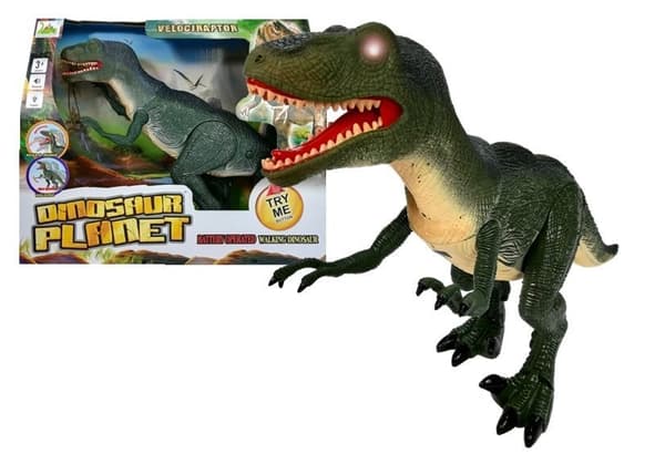 Dinosaur Velociraptor Moves Roar lyser op