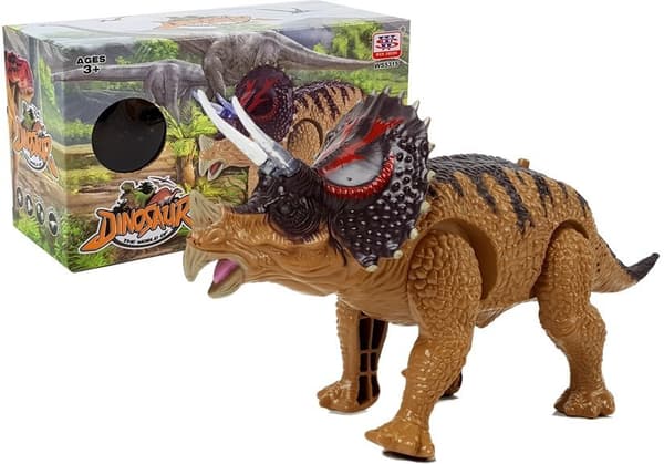 Gul Triceratops Dinosaur Batteridrevet