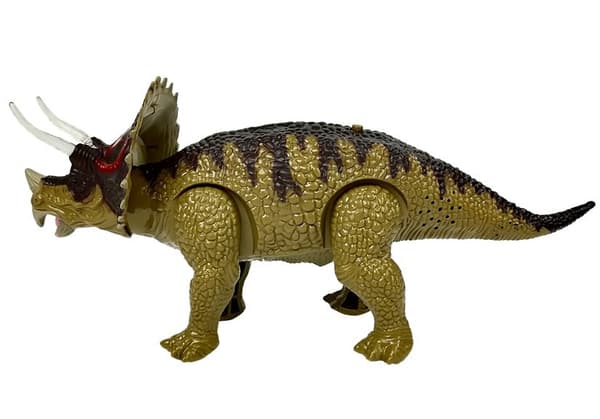 Grøn Triceratops Dinosaur Batteridrevet