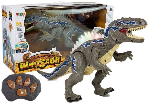 Fjernstyret dinosaur Tyrannosaurus lyser gråt