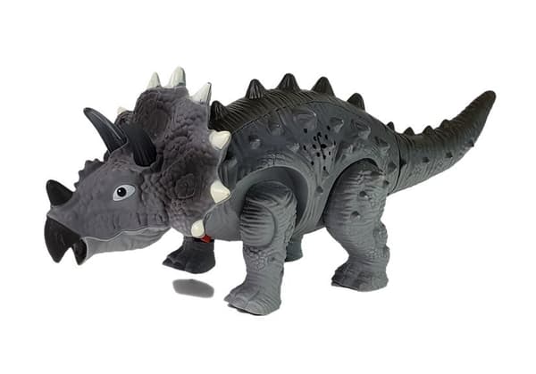 Batteridrevet Dinosaur Triceratops Grå