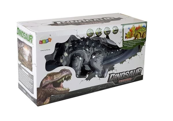 Batteridrevet Dinosaur Triceratops Grå