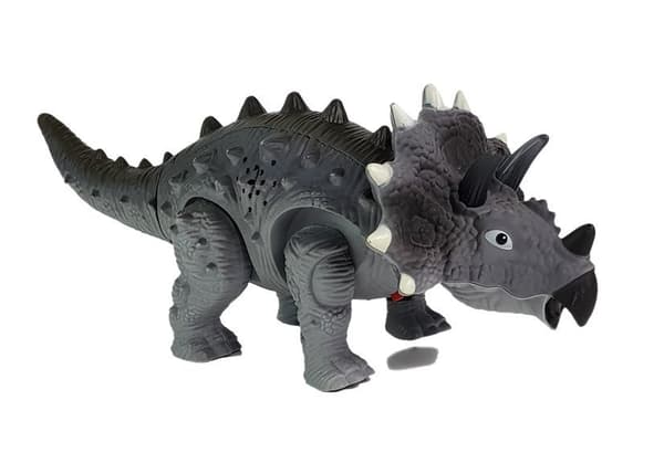 Batteridrevet Dinosaur Triceratops Grå