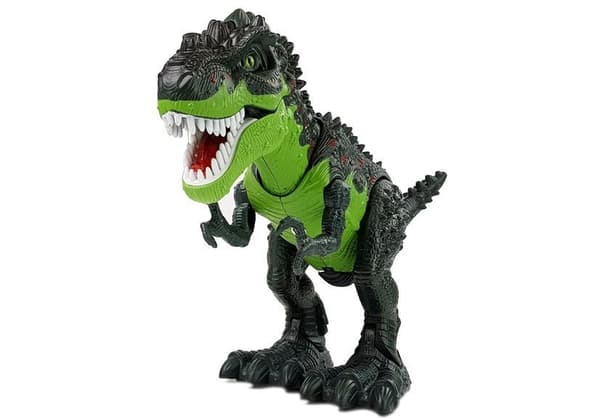 Batteridriven dinosaurie lägger ägg Andas eld Vatten Ånga Grön