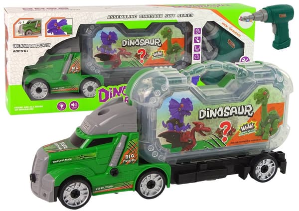 DIY adskillelsestrucksæt med dinosauruskruetrækker