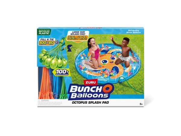 Zuru Bunch O Balloons Octopus Splash Pad med over 100 selvlukkende vandballoner til at fylde hurtigt